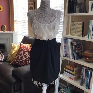 🤩 SUPER CUTE BLACK AND WHITE DRESS 👗